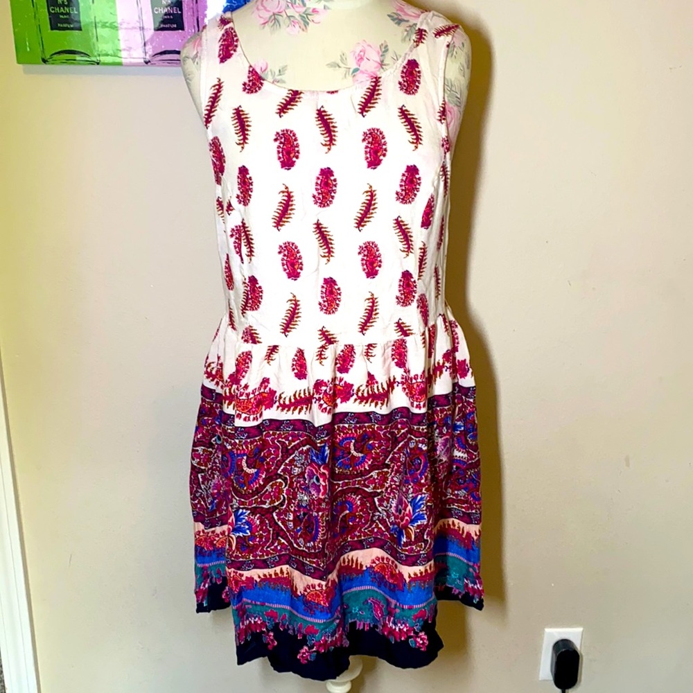 Multi colored midi dress